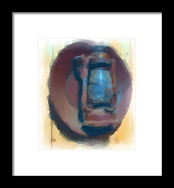 Lantern Framed Print featuring the photograph Light My Way of Old by Barbara MacPhail