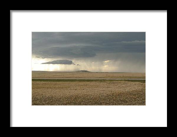Open Range Framed Print featuring the photograph Light Near The End Of The Storm by Susan McMenamin