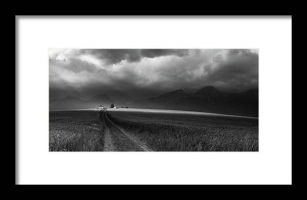 Hill Framed Print featuring the photograph Light On The Horizon by Rasto Gallo