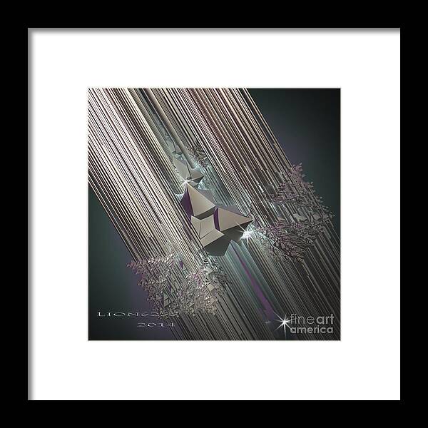 2d Framed Print featuring the digital art Light Rays by Melissa Messick