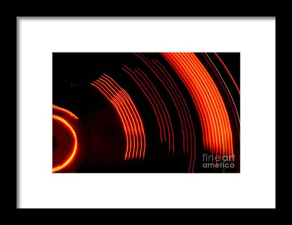 Texas Framed Print featuring the photograph Light Show 4 by Ashley M Conger