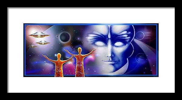 Warriors Framed Print featuring the painting Light Warriors by Hartmut Jager