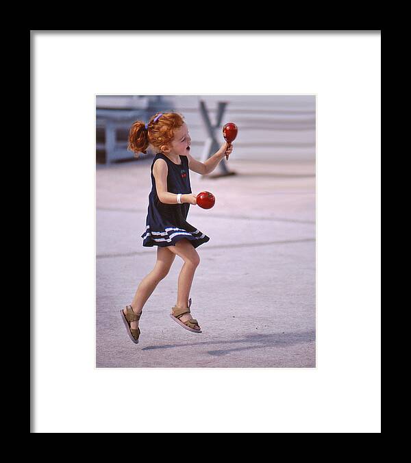 Girl Framed Print featuring the photograph Lighter Than Air by Christopher McKenzie
