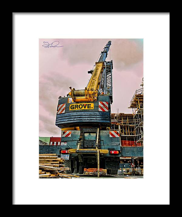 Crane Framed Print featuring the photograph Lighter Than Air by Steve Sahm