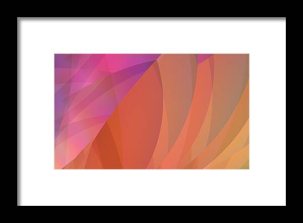 Abstract Framed Print featuring the digital art Lighthearted by Judi Suni Hall