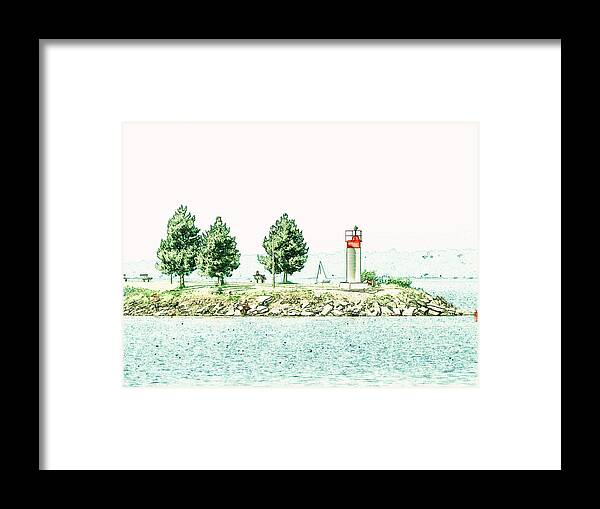Lighthouse Framed Print featuring the photograph Lighthouse at Andrew Haydon Park by Zinvolle Art