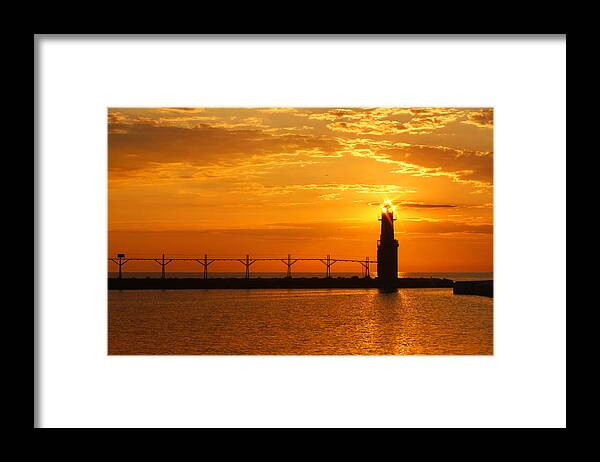 Lighthouse Framed Print featuring the photograph Lighthouse Bling by Bill Pevlor