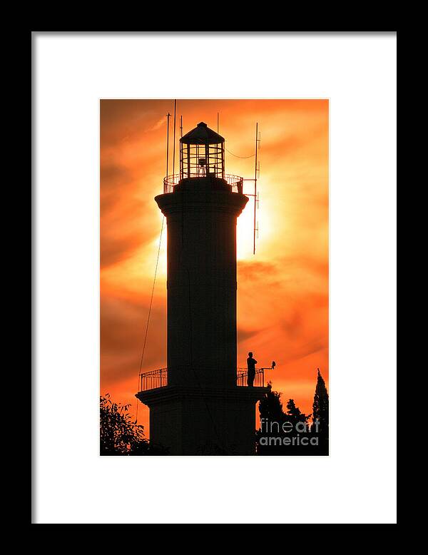 Lighthouse Framed Print featuring the photograph Lighthouse I by Bernardo Galmarini