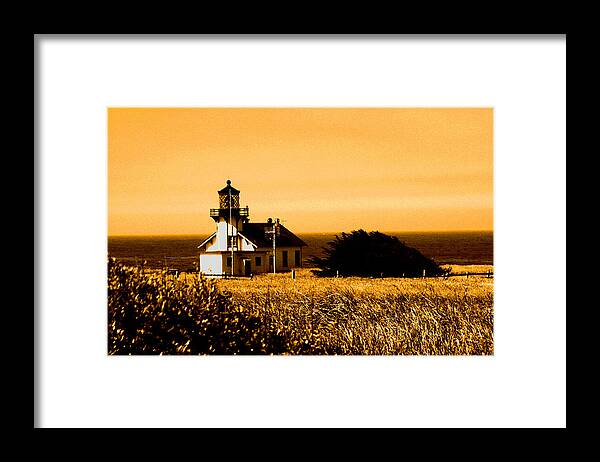 Lighthouse Framed Print featuring the photograph Lighthouse in Autumn by Joseph Coulombe