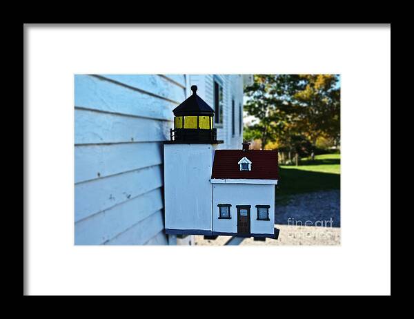 Travel Framed Print featuring the photograph Lighthouse Mailbox by Elvis Vaughn