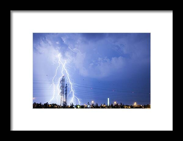 Tranquility Framed Print featuring the photograph Lightning Rod by Tuck Happiness Photography