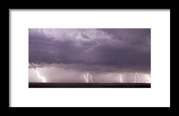 Kansas Framed Print featuring the photograph Lightning Storm by Rob Graham