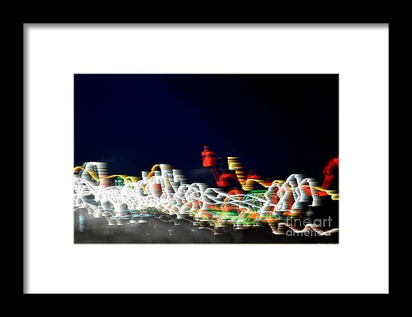 Lights Framed Print featuring the photograph Lights in the Wind II by Debbie Portwood