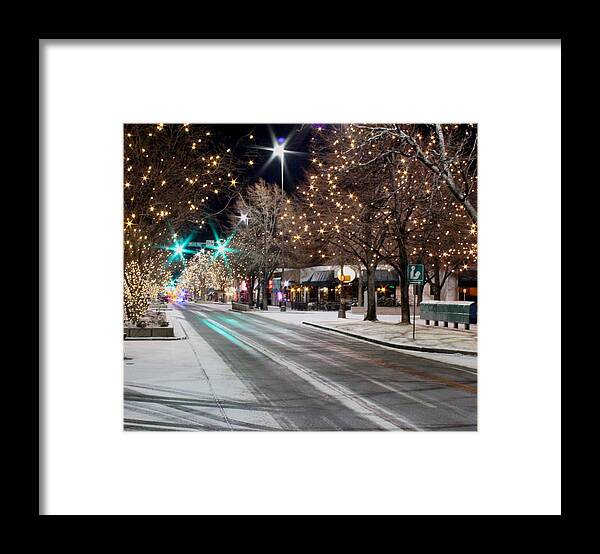 Light Framed Print featuring the photograph Lights Of Ft. Collins by Trent Mallett