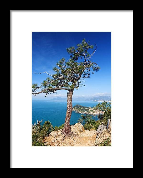 Bay Framed Print featuring the photograph Liguria - Tigullio gulf by Antonio Scarpi