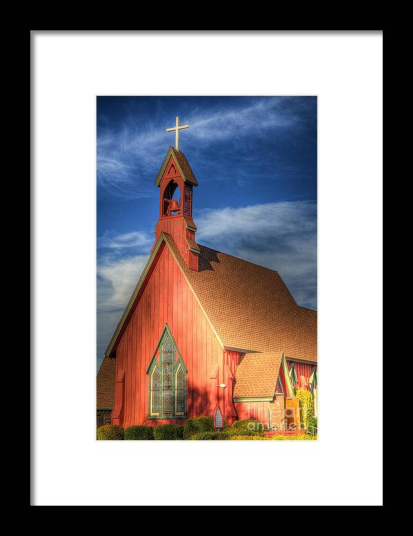 Hdr Process Framed Print featuring the photograph Lil' Church on the Pray're by Mathias 