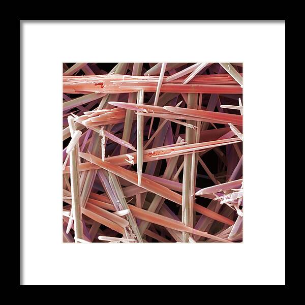 Limescale Framed Print featuring the photograph Limescale Crystals by Power And Syred