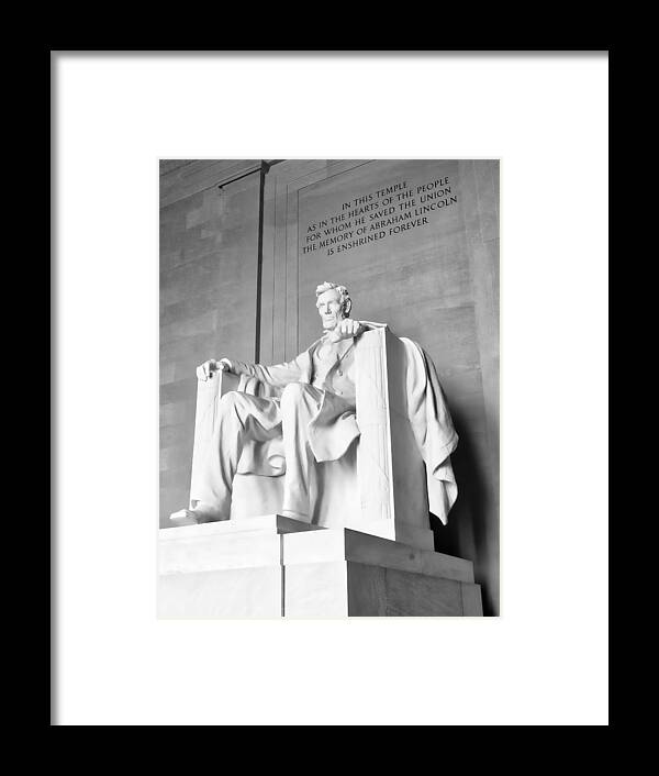 Washington Framed Print featuring the photograph Lincoln Memorial by Steven Ralser