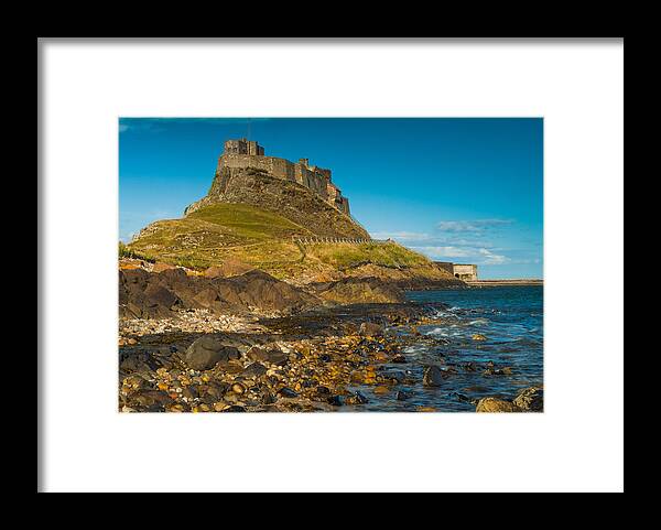 Northumberland Framed Print featuring the photograph Lindisfarne Castle by David Ross