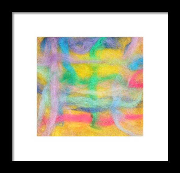 Woolen Aquarelle Framed Print featuring the tapestry - textile Lines of Marvelous Structure by Natalia Levis-Fox