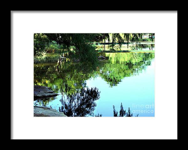 Lake Framed Print featuring the photograph Listen To The Quiet Possum Kingdom Lake. by Linda Cox