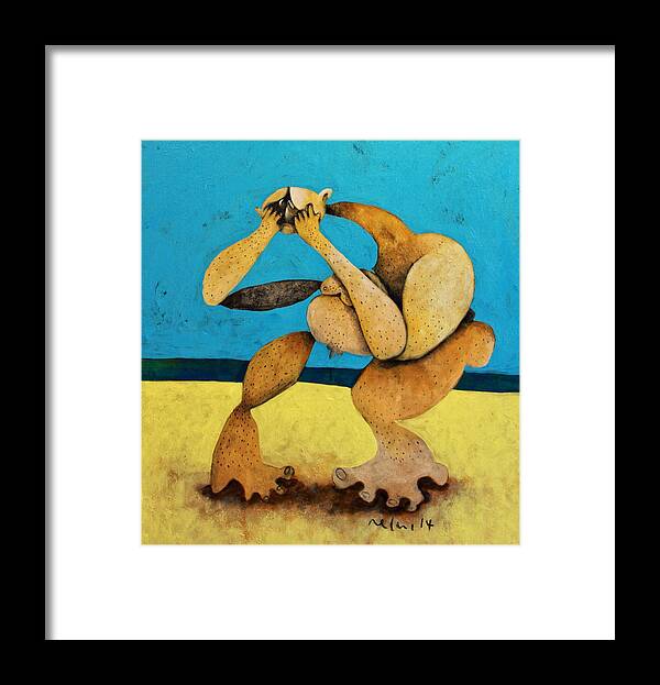 Cubist Framed Print featuring the painting Litore No. 6 by Mark M Mellon