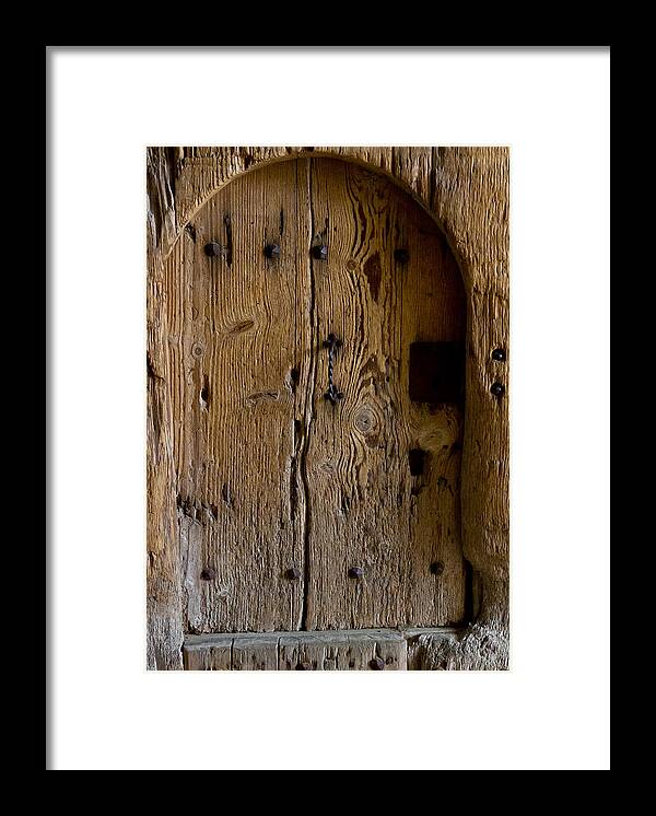 Door Framed Print featuring the photograph Little door by Jenny Setchell