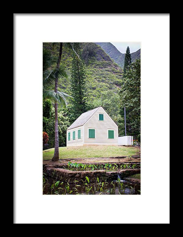 Hawaii Framed Print featuring the photograph Little House By The Taro Pond by Christie Kowalski