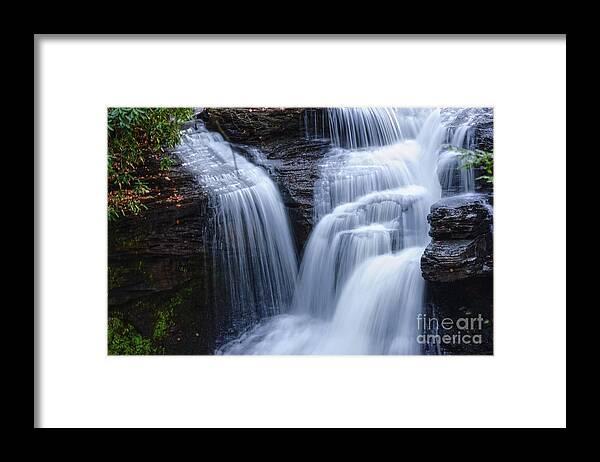 Waterfall Framed Print featuring the photograph Little Niagara by Debra Fedchin