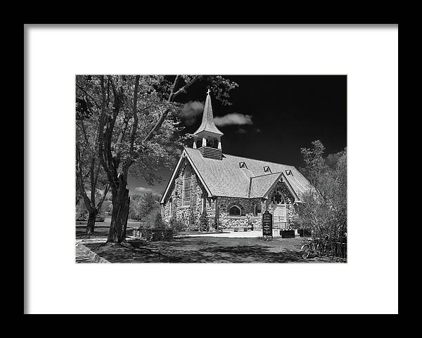 Buildings Framed Print featuring the photograph Little Stone Church by Guy Whiteley