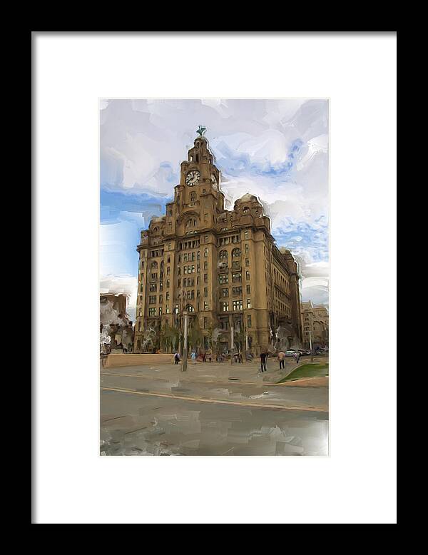 Liver Framed Print featuring the photograph Liverbirds. by Christopher Rowlands