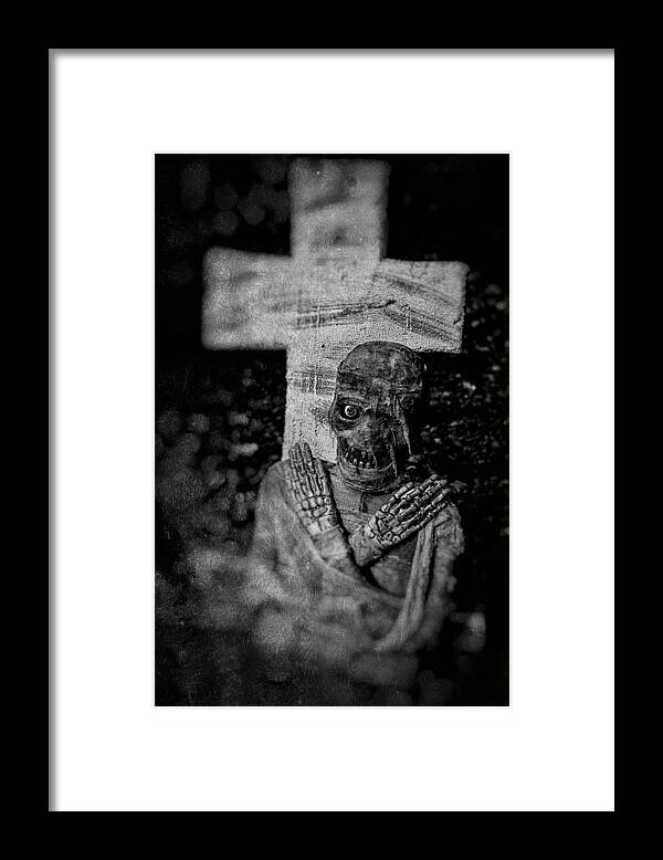 Halloween Framed Print featuring the photograph Zombie by Nigel R Bell