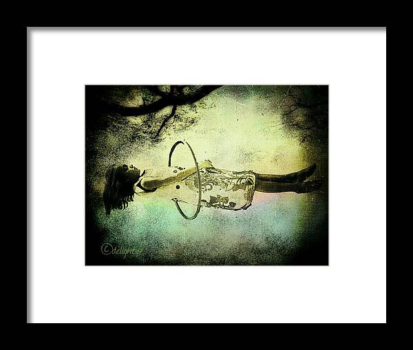 Girl Framed Print featuring the digital art Living in the Fear by Delight Worthyn