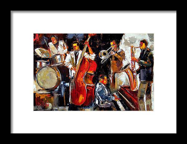 Jazz Framed Print featuring the painting Living Jazz by Debra Hurd