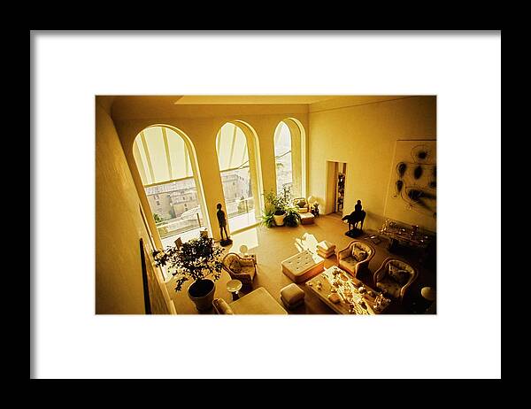 Nobody Framed Print featuring the photograph Living Room In Marella Agnelli's Apartment by Karen Radkai