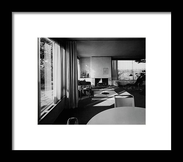 Home Framed Print featuring the photograph Living Room In Mr. And Mrs. Walter Gropius' House by Robert M. Damora