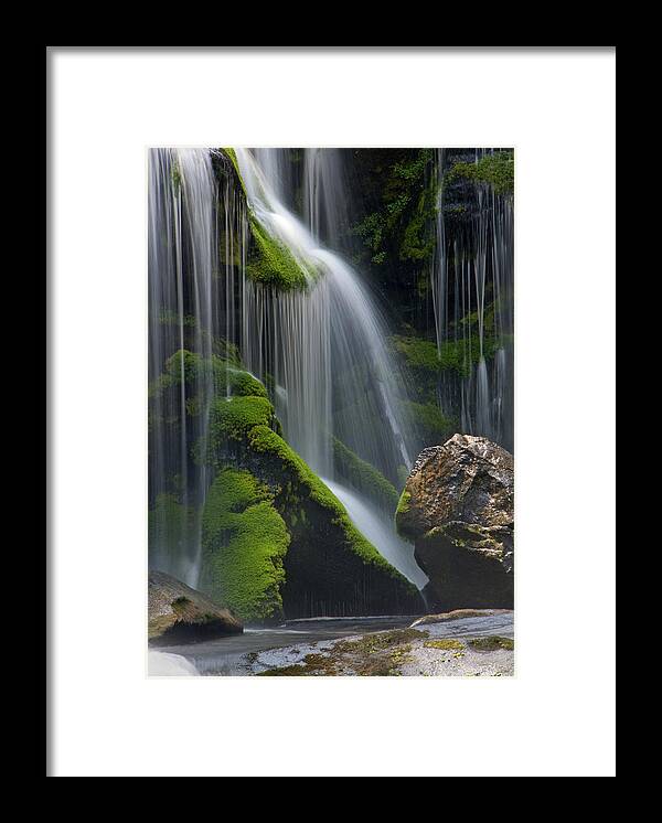 Wate4rfall Framed Print featuring the photograph Living Water II by Carol Erikson