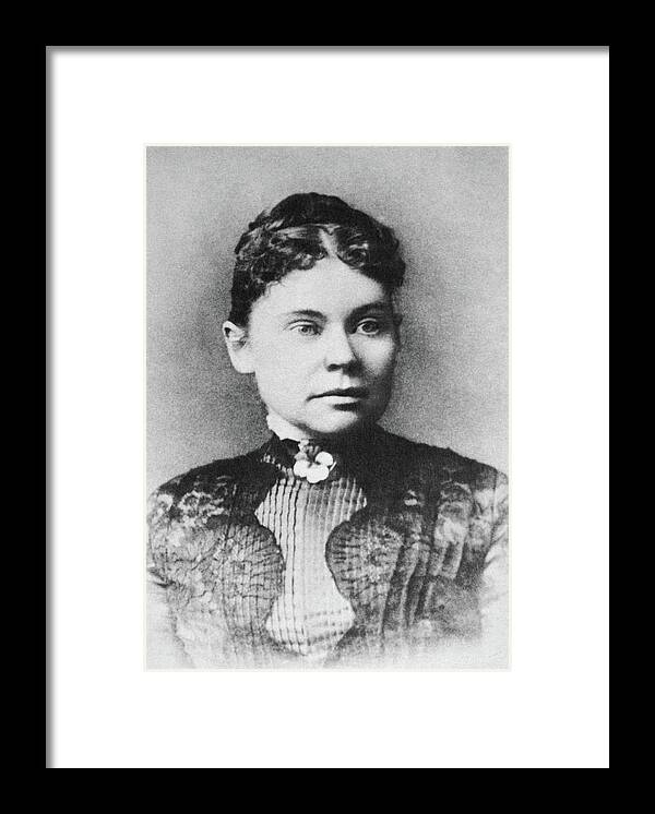 19th Century Framed Print featuring the photograph Lizzie Borden by Granger