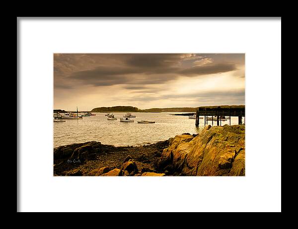 Atlantic Ocean Framed Print featuring the photograph Lobster Boats Cape Porpoise Maine by Bob Orsillo