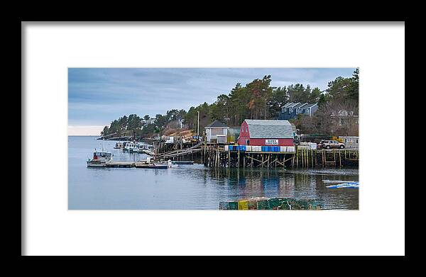 Baileys Island Framed Print featuring the photograph Lobstering by Guy Whiteley