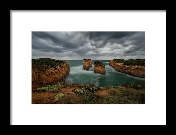 Scenics Framed Print featuring the photograph Loch Ard Gorge by Fergal O'callaghan