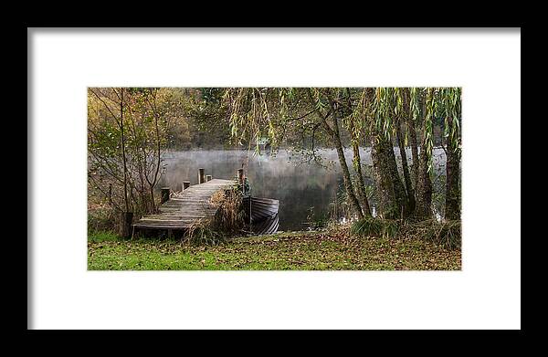 Loch Ard Framed Print featuring the photograph Loch Ard Jetty by Nigel R Bell