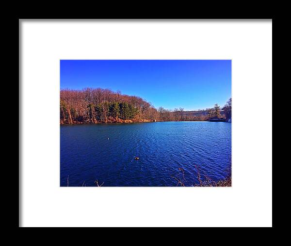 Water Framed Print featuring the photograph Loch Raven by Chris Montcalmo