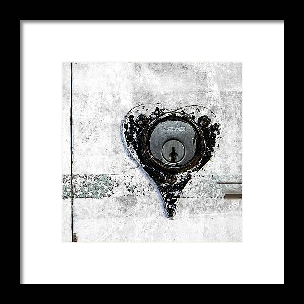 Lock Framed Print featuring the photograph Lock Detail on Maui by Carol Leigh