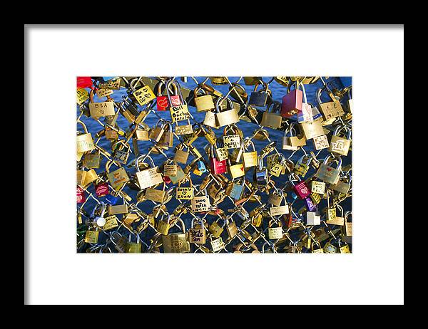 Locks Framed Print featuring the photograph Locks of Love by Hugh Smith