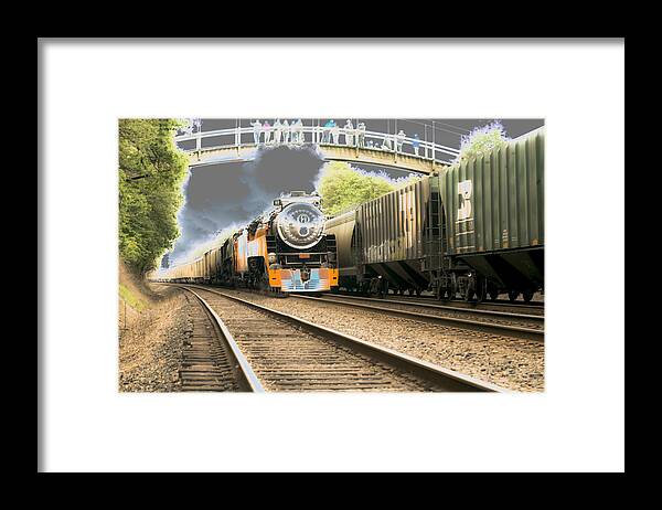 Train Framed Print featuring the photograph Locomotive Engine 4449 by Rich Collins