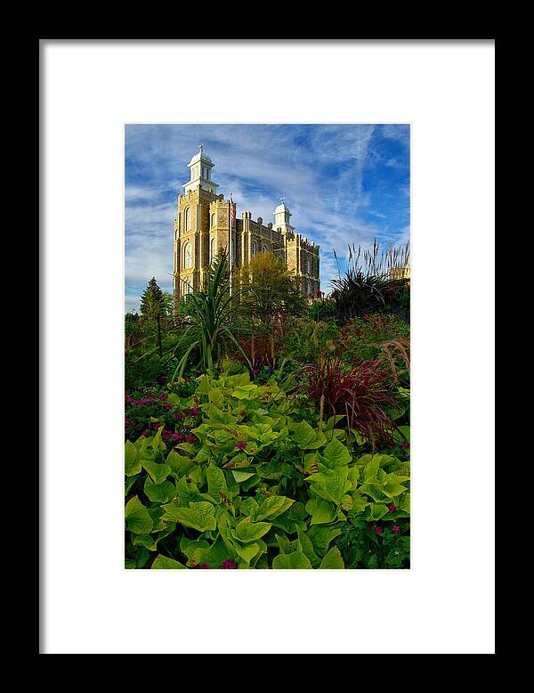 Logan Temple Framed Print featuring the photograph Logan Temple by David Andersen