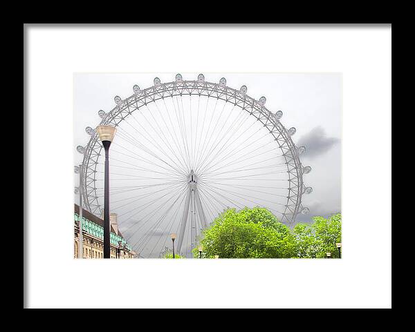 London Eye Framed Print featuring the photograph London Eye by Sharon Popek