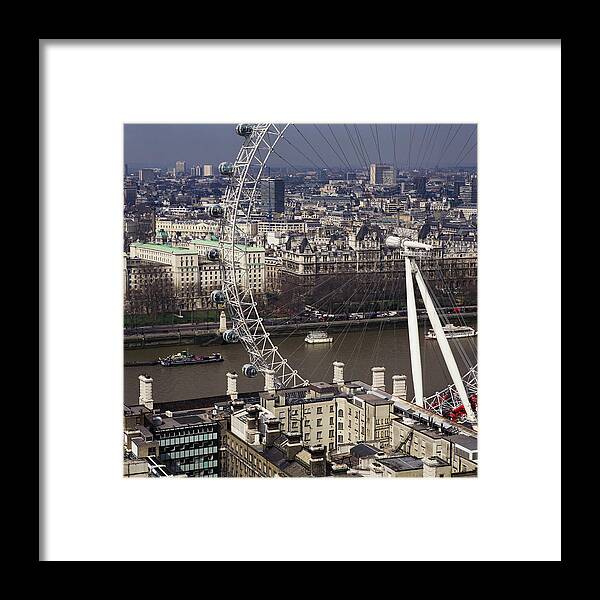 Millennium Wheel Framed Print featuring the photograph London Eye by Skyscan/science Photo Library