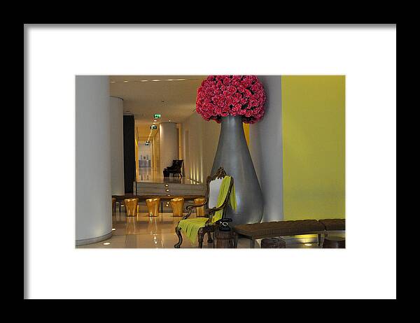 London Framed Print featuring the photograph London Hotel Lobby by Diane Lent